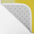 Ombre Yellow Organic Stripes Bath Mat Gallery Image 2