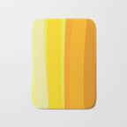 Ombre Yellow Organic Stripes Bath Mat Gallery Image 1