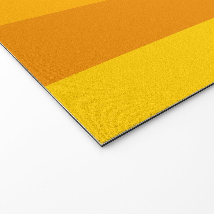 Ombre Yellow Organic Stripes Welcome Mat Gallery Image 2