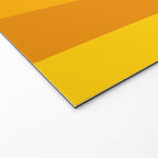 Ombre Yellow Organic Stripes Welcome Mat Gallery Image 2