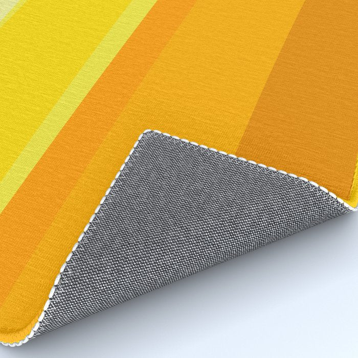 Ombre Yellow Organic Stripes Rug Gallery Image 4