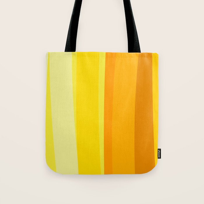 Ombre Yellow Organic Stripes Tote Bag Gallery Image 1