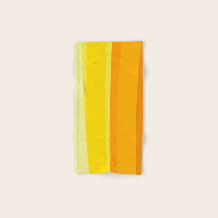 Ombre Yellow Organic Stripes Towels Gallery Image 1