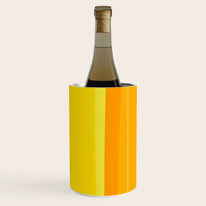 Ombre Yellow Organic Stripes Wine Chiller Gallery Image 1