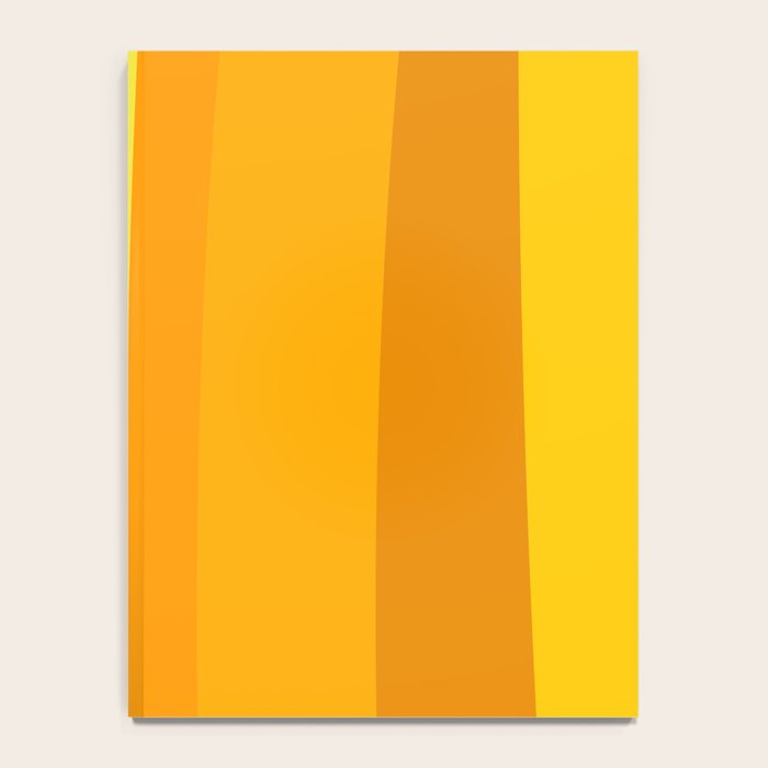 Ombre Yellow Organic Stripes Notebook Gallery Image 4