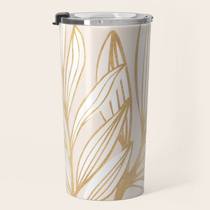 Wild Summer Meadow - Abstract Botanic Travel Mug Gallery Image 3