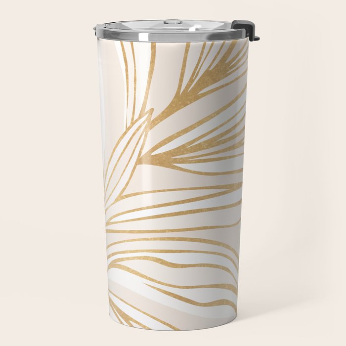 Wild Summer Meadow - Abstract Botanic Travel Mug Gallery Image 2