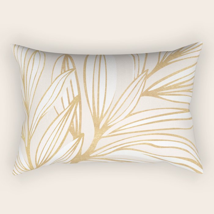 Wild Summer Meadow - Abstract Botanic Rectangular Pillow Gallery Image 1