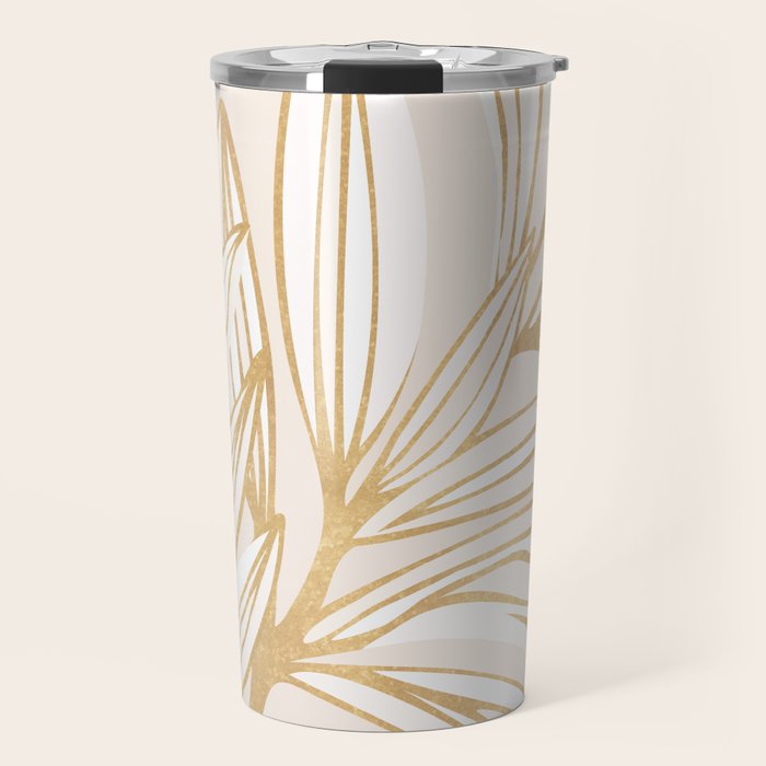 Wild Summer Meadow - Abstract Botanic Travel Mug Gallery Image 1
