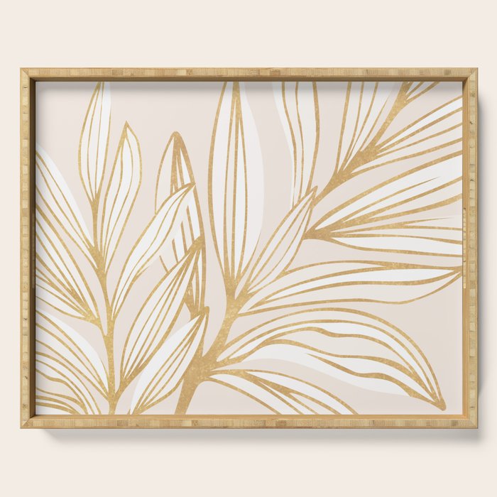 Wild Summer Meadow - Abstract Botanic Serving Tray Gallery Image 1