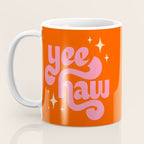 Yee Haw - Pink on Orange Coffee Mug Gallery Image 3