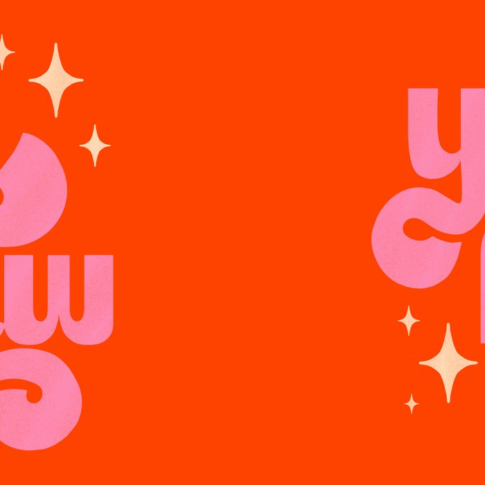 Yee Haw - Pink on Orange Coffee Mug Gallery Image 2