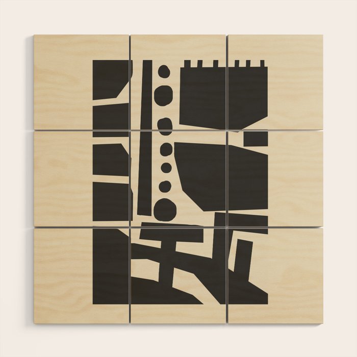 Geometrical Play 8 Wood Wall Art Gallery Image 1