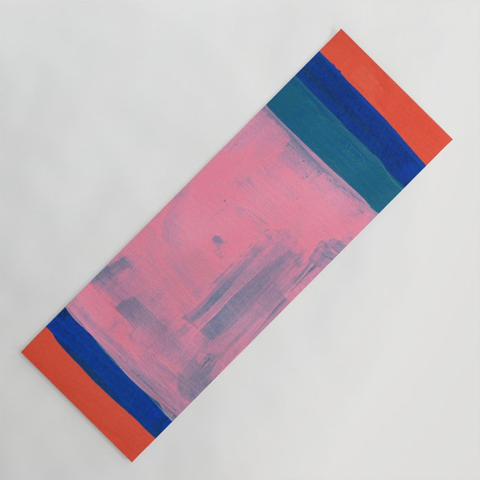 Ocean Pink Colourfield  Yoga Mat Gallery Image 1