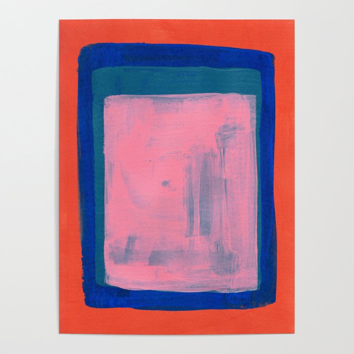 Ocean Pink Colourfield  Poster Gallery Image 4