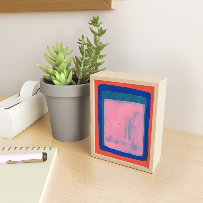 Ocean Pink Colourfield  Mini Art Print Gallery Image 2