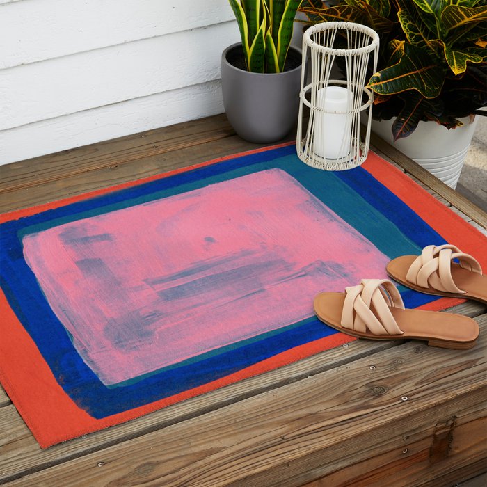 Ocean Pink Colourfield  Outdoor Rug Gallery Image 2
