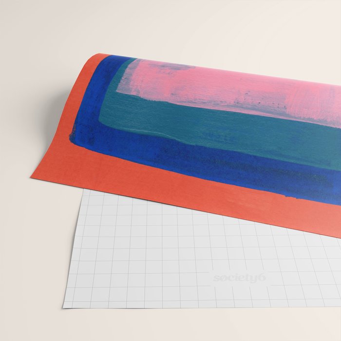 Ocean Pink Colourfield  Wrapping Paper Gallery Image 2