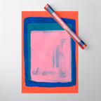 Ocean Pink Colourfield  Wrapping Paper Gallery Image 1