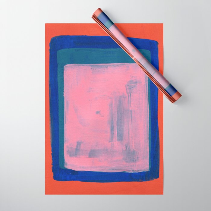 Ocean Pink Colourfield  Wrapping Paper Gallery Image 1