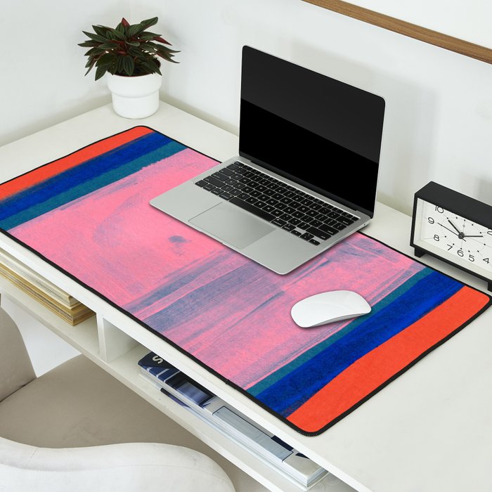 Ocean Pink Colourfield  Desk Mat Gallery Image 2