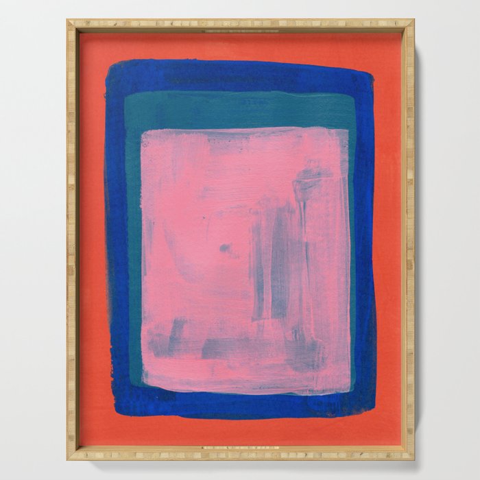 Ocean Pink Colourfield  Serving Tray Gallery Image 1