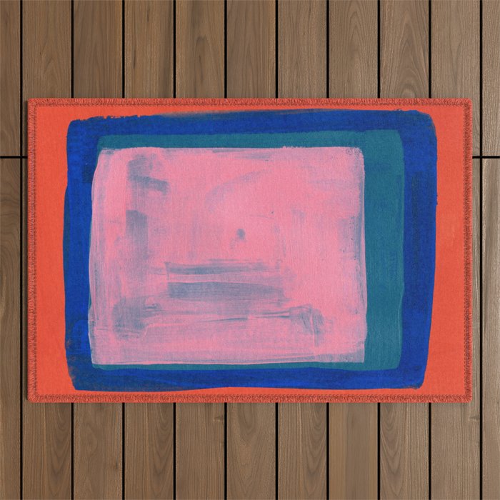Ocean Pink Colourfield  Outdoor Rug Gallery Image 1