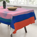 Ocean Pink Colourfield  Tablecloth Gallery Image 3
