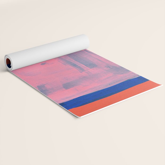 Ocean Pink Colourfield  Yoga Mat Gallery Image 2