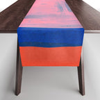 Ocean Pink Colourfield  Table Runner Gallery Image 1