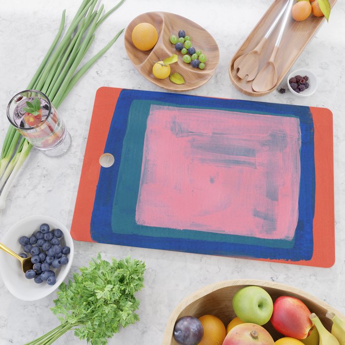 Ocean Pink Colourfield  Cutting Board Gallery Image 2