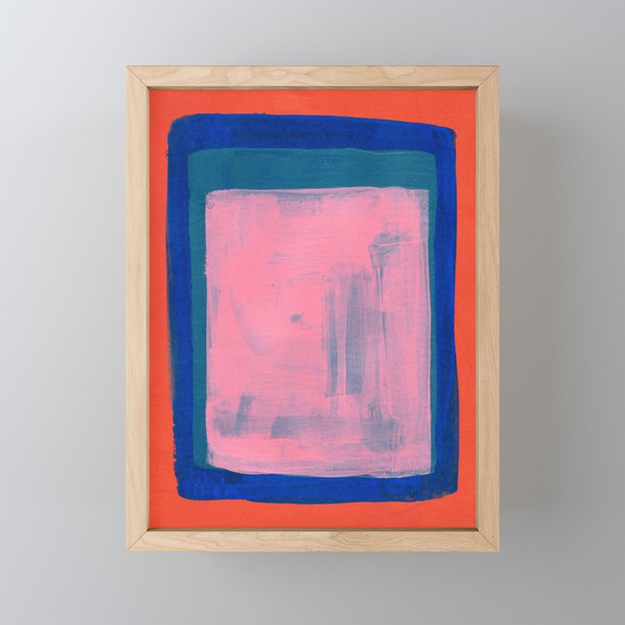 Ocean Pink Colourfield  Mini Art Print Gallery Image 1