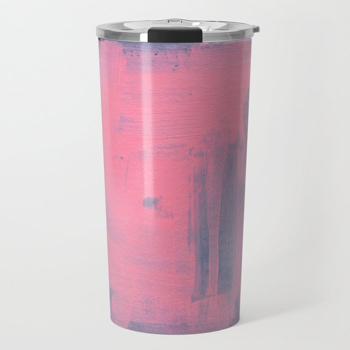 Ocean Pink Colourfield  Travel Mug Gallery Image 1