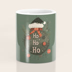 Festive Ho Ho Ho Bauble Green  Coffee Mug Gallery Image 4