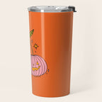 Pink Pumpkin Cherries Travel Mug Gallery Image 2