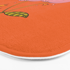 Pink Pumpkin Cherries Bath Mat Gallery Image 3