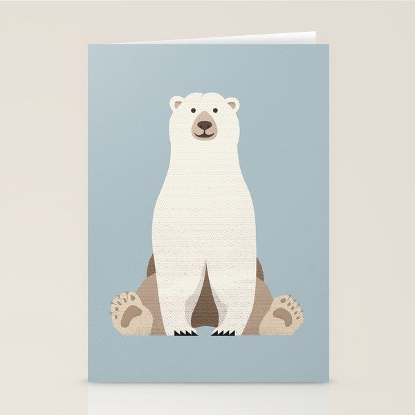 Whimsy Polar Bear Stationery Card Gallery Image 1