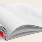 Geometric Fish Preppy Pink and Red Pattern Notebook Gallery Image 2