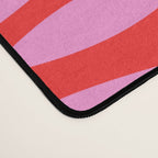 Geometric Fish Preppy Pink and Red Pattern Desk Mat Gallery Image 4