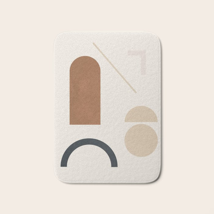 Geometric Modern Art 32 Bath Mat Gallery Image 1