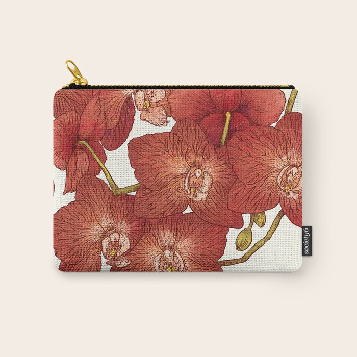 Red Orchids Carry All Pouch Gallery Image 1