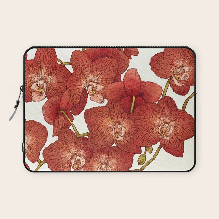 Red Orchids Laptop Sleeve Gallery Image 1