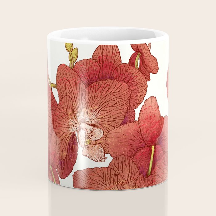 Red Orchids Coffee Mug Gallery Image 4