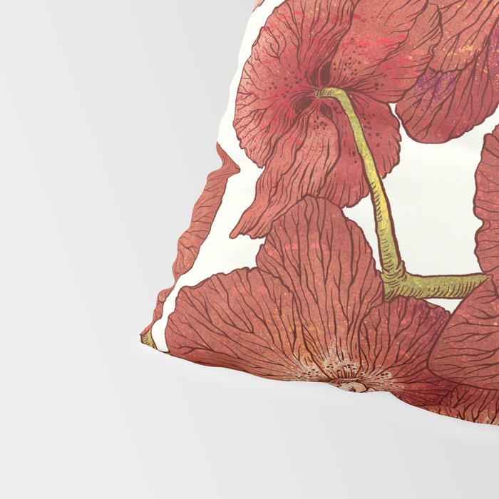 Red Orchids Pillow Sham Gallery Image 4