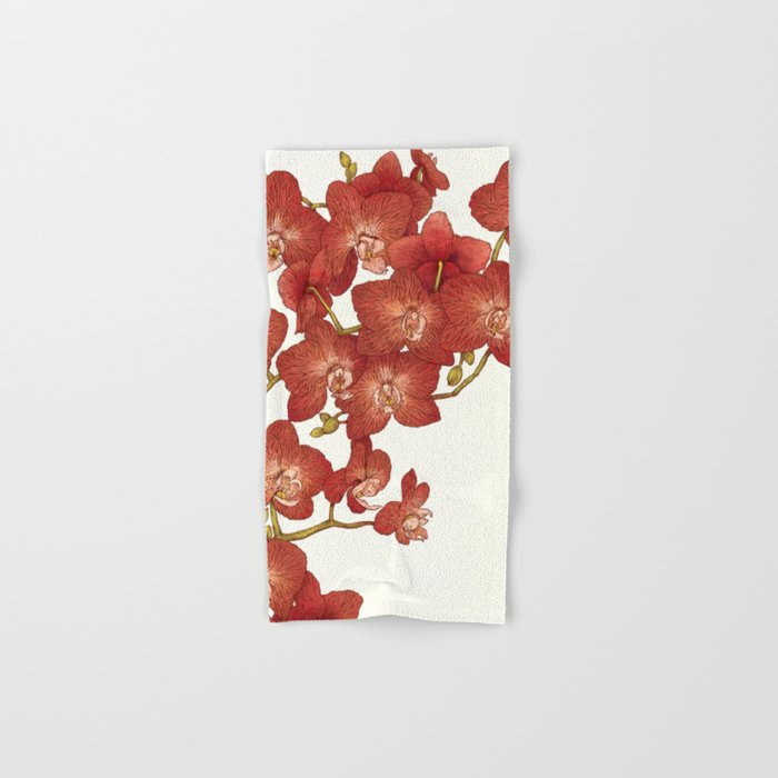 Red Orchids Bath Towel Gallery Image 1