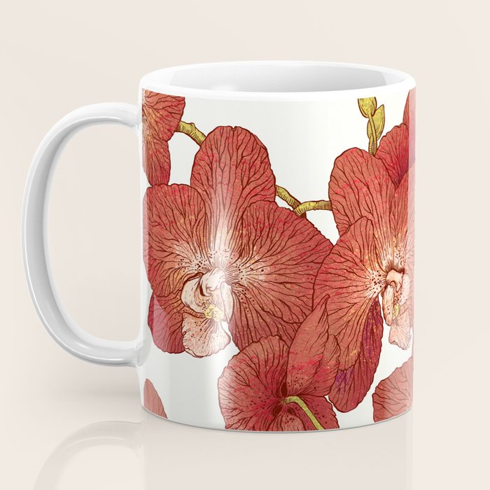 Red Orchids Coffee Mug Gallery Image 3