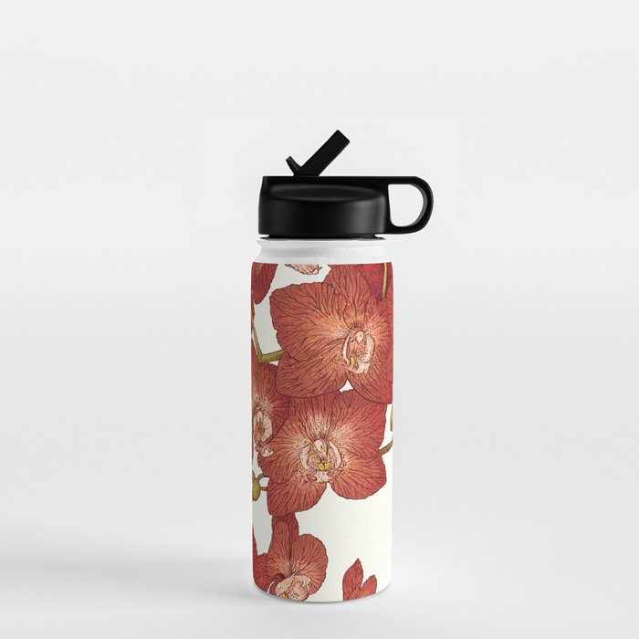 Red Orchids Water Bottle Gallery Image 1
