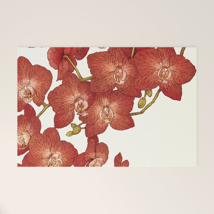 Red Orchids Welcome Mat Gallery Image 1