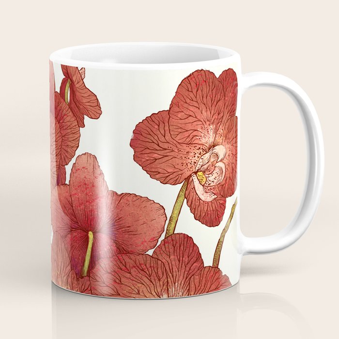 Red Orchids Coffee Mug Gallery Image 1