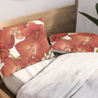 Red Orchids Pillow Sham Gallery Image 2